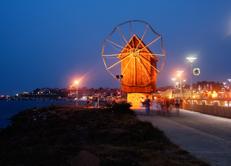 Night landscape from Nessebar, Bulgaria