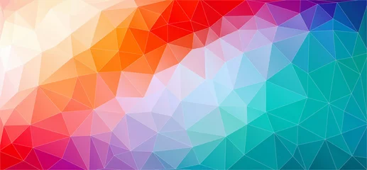 Foto auf Alu-Dibond Multicolored Abstract background with gradient triangle shapes © igor_shmel