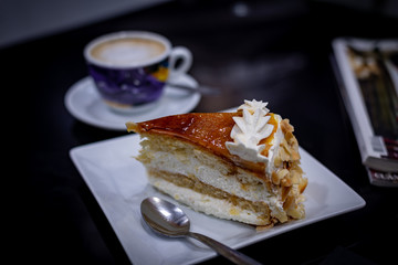 Having breakfast Marcos cake