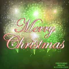 Merry Christmas Festive background. Vector.
