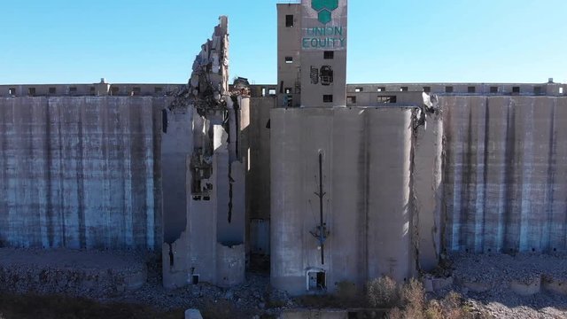 Decaying building in the city
