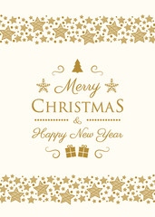 Christmas wishes with decoration. Vector.