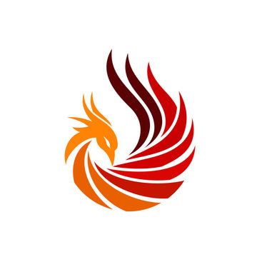 Luxury Phoenix Logo Concept Stock Vector