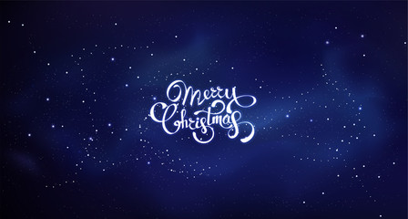 Fototapeta na wymiar Merry Christmas greeting card. Vector colorful template