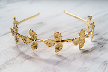 Gold Laurel Leaf Crown