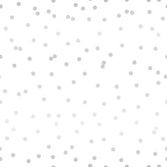 Silver confetti dots seamless pattern. Great for baby and nursery fabric, wallpaper, giftwrap, wedding invitations as well as Birthday projects.