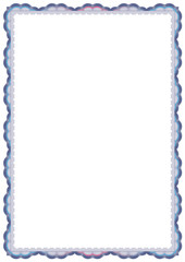 Vector frame for diploma or certificate. Template. Vector illustration.