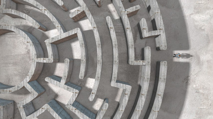 Mental health maze labyrinth confused post traumatic stress disorder