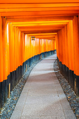 Beautiful fushimi inari shrine temple in Kyoto