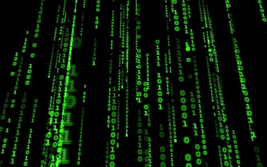 Background in a matrix style.Binary computer code on black background.Green digital code numbers in matrix style.Cyberpunk hacker abstraction backdrop.Random numbers falling on the black background.