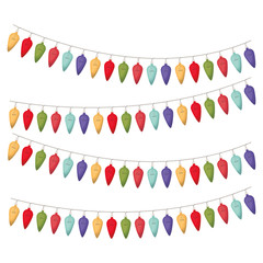 Obraz premium christmas lights isolated icon