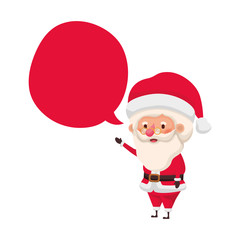 santa claus with speech bubble