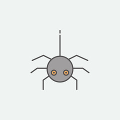 Spider for Halloween colored icon. One of the Halloween collection icons for websites, web design, mobile app
