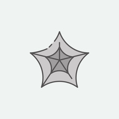 Obraz premium Spider web colored icon. One of the Halloween collection icons for websites, web design, mobile app