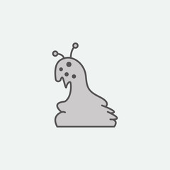 Halloween horror snail colored icon. One of the Halloween collection icons for websites, web design, mobile app