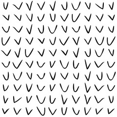 Geometric minimalistic seamless pattern with check mark. Vector Illustration