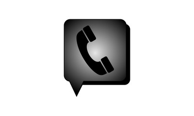 Black telephone icon