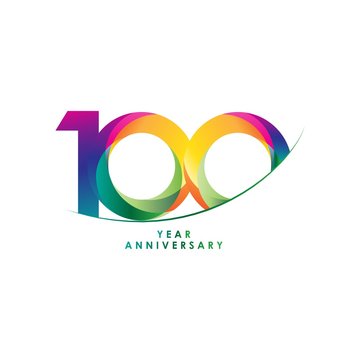 100 Year Anniversary Vector Template Design Illustration