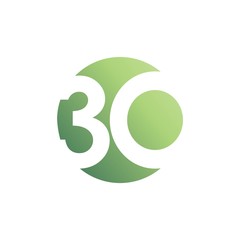 30 Year Anniversary Vector Template Design Illustration