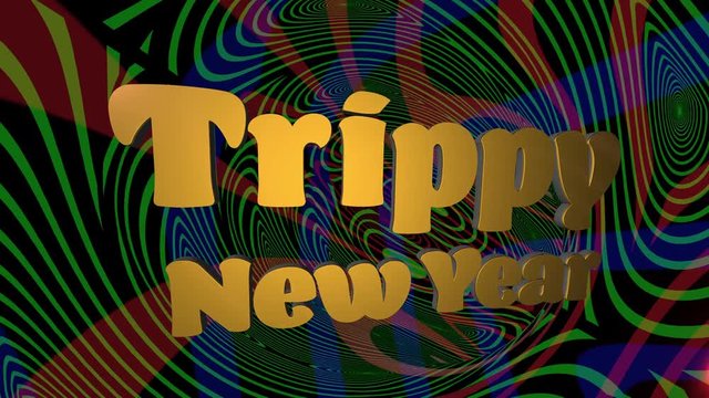 2019 Trippy New Year Animation Loop