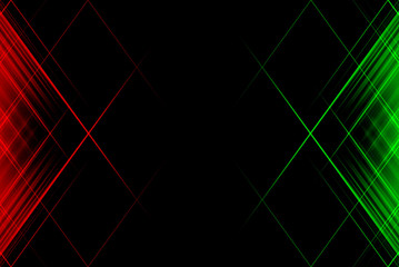 Red, green and black abstract background