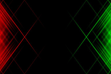 Red, green and black abstract background