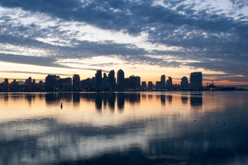 Fototapeta premium Sunrise San Diego Skyline
