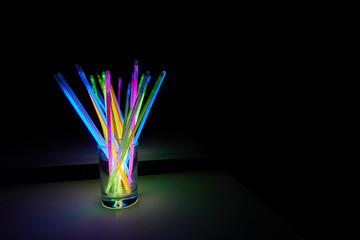 Arrangement of glow sticks  © Lost_in_the_Midwest