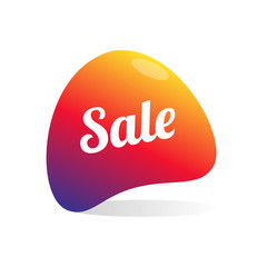 Modern Abstract Sale Label