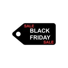 Obraz premium black friday sale tag, label icon vector