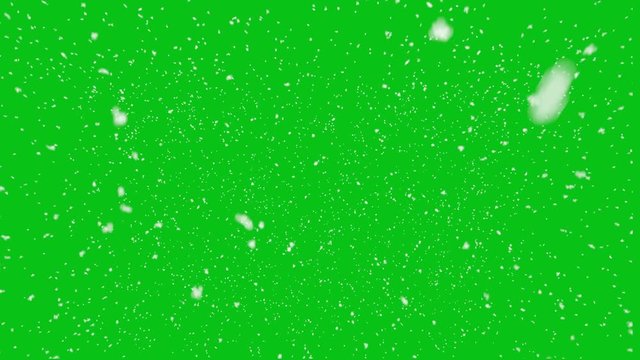 Snowing Video Animation on Green Screen
