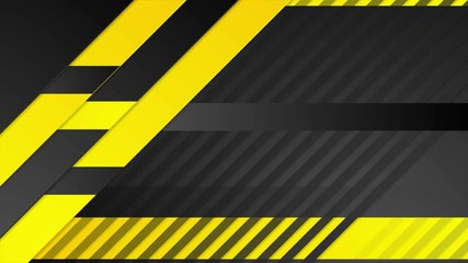 Orange and black abstract geometric tech motion design. Seamless loop. Video animation Ultra HD 4K 3840x2160