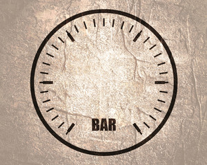 Energy and Power icon. Energy generation and heavy industry. Manometer symbol