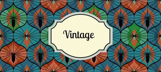 Art deco vintage pattern
