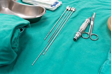 Medical tools for do fat grafting.
