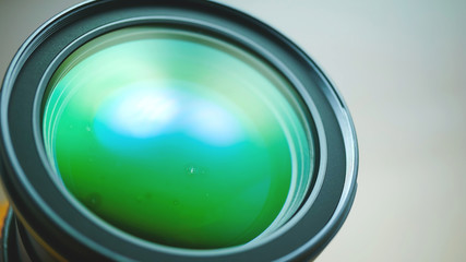 The lens is a fungus on the lens front.