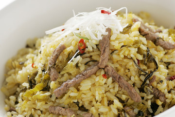 牛ヒレ肉のピリ辛チャーハン