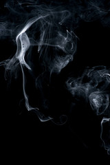 Fototapeta premium white smoke on black background