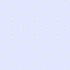 Fototapeta na wymiar Vector seamless pattern with snowlakes. Christmas background