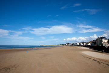 Beach in Grandcamp Maisy, Normandy France