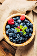 Fresh blueberries