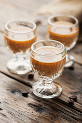 Strong coffee liqueur