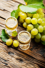 Typical Italian gold grappa