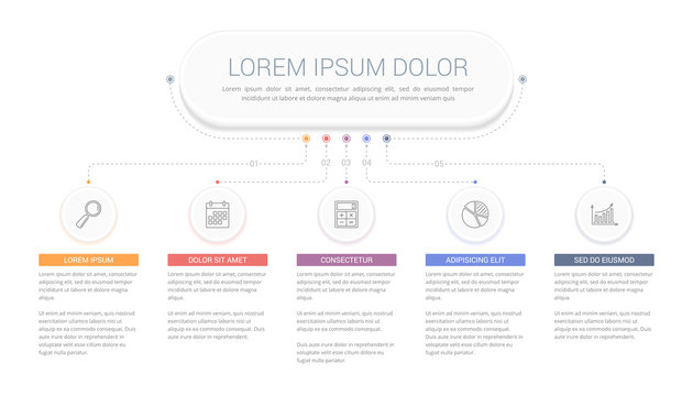 Infographic Template with 5 Steps