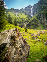 The Schleier waterfall at the Hintersee in Mittersill Salzburg