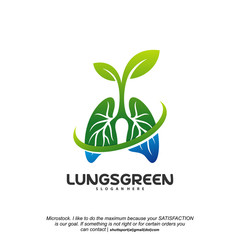 Lung care logo designs vector, Nature Lungs logo concept vector, Lungs Health logo template