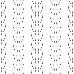 Black and white geometric background with thin lines. Seamless background in minimalist style.