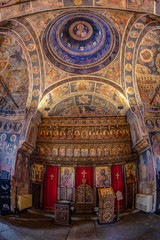 Inside Stavropoleos monastery, Bucharest, Romania