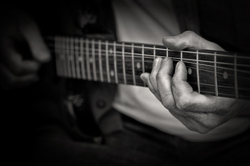 Fototapeta na wymiar Gitarre spielen