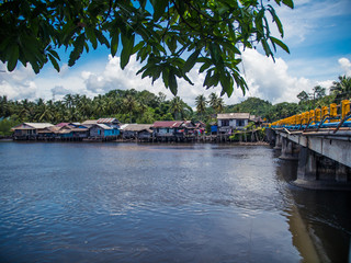 Riverside in Sibolga, Indonesia